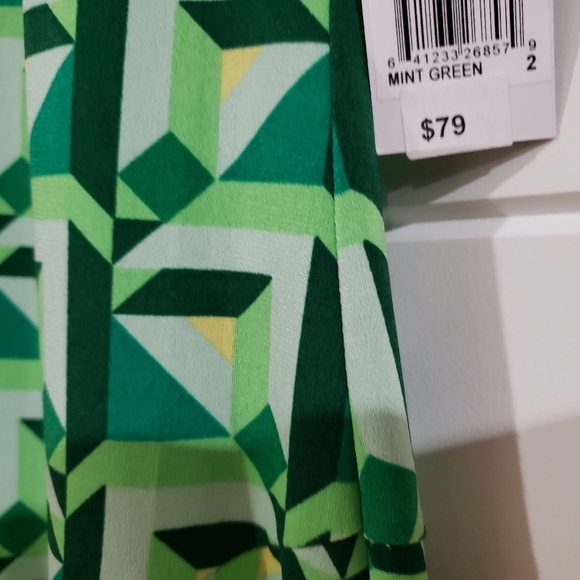 BNWT DONNA MORGAN dynamic geometric mint green beauty (2) - Picture 4 of 8